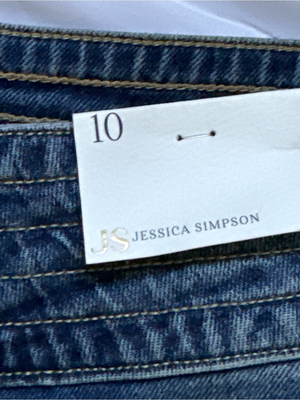 Jessica Simpson Dark Blue Lace-Up Wide Leg Jeans - Picture 6 of 6